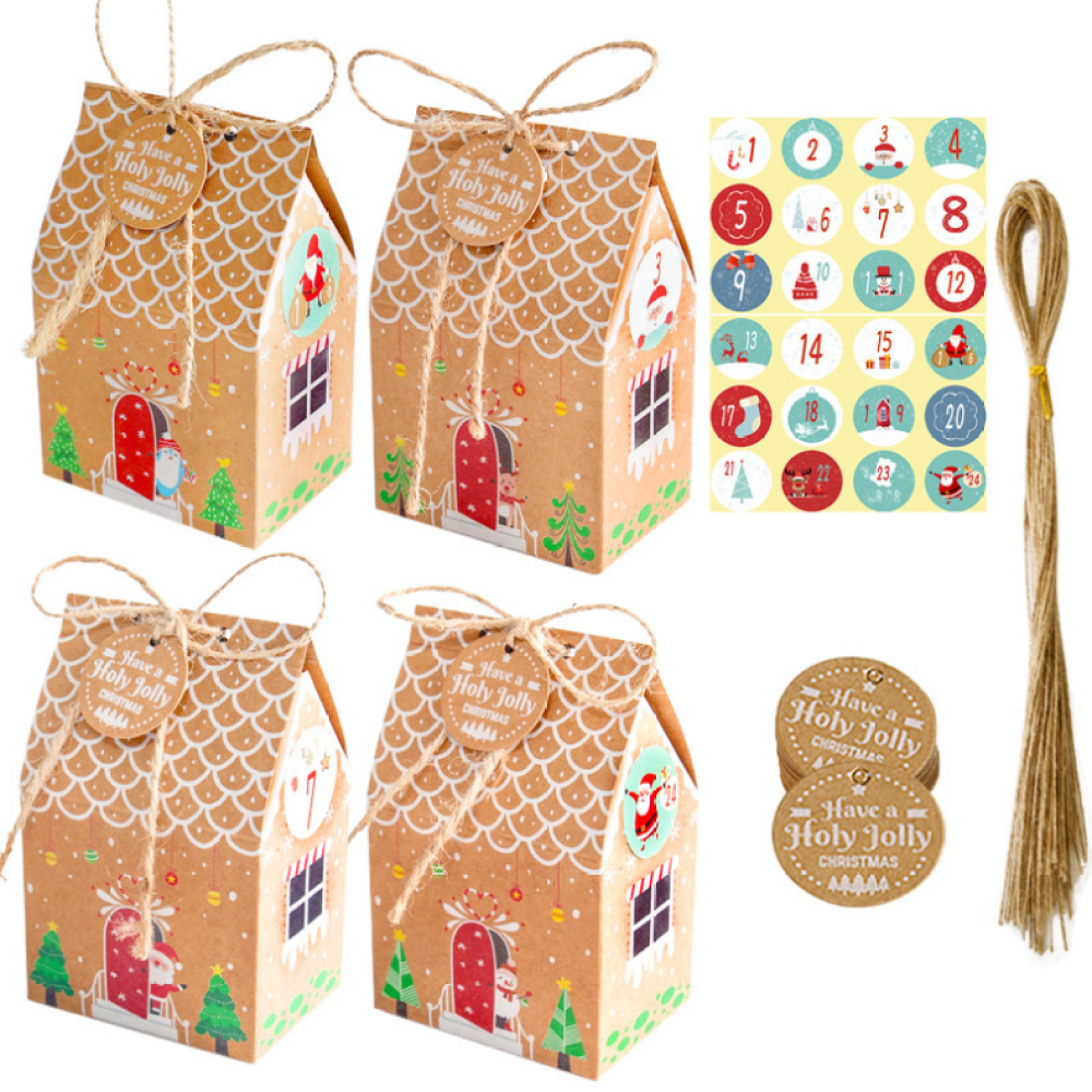 Small Christmas Gift Box Wholesale Pack 12 Sets
